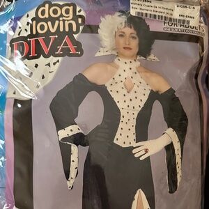Ladies Dog Loving DIVA ‘Cruela Costume